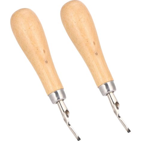 Ensemble de 2 couteaux à graver et à sculpter pour le lino, outil de sculpture pour le travail du bois et tampons en caoutchouc (1/5)