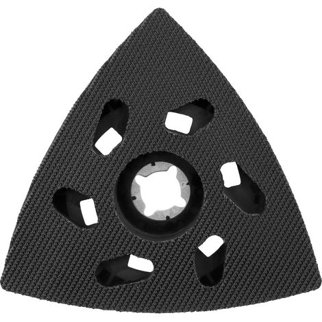 Makita – Plateau de ponçage auto-agrippant 94mm – Forme delta – Pour ponçage bois dur et métal – Compatible avec outils multifonctions (1/4)