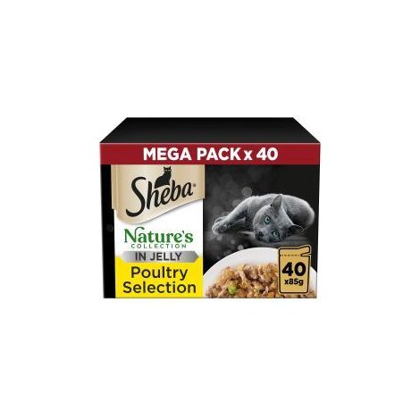 Sheba Natures Collection Cat Food Pouch Poultry Selection in - 85g - 815058