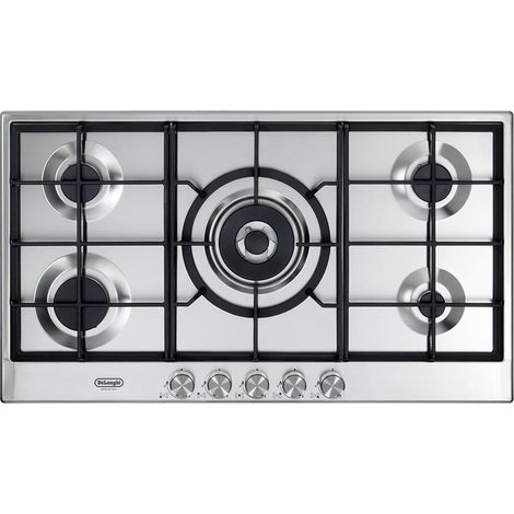 De'Longhi NSL 590 X Einbau-Gaskochfeld, 90 cm, Edelstahl, 5 Brenner