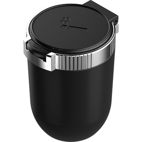 Cendrier de voiture avec couvercle, intérieur universel, lumière bleue LED, poubelle de véhicule Portable et anti-odeur (1/5)
