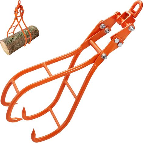 VEVOR Pinza Forestale per Tronchi 914,4 mm Pinza di Sollevamento per Tronchi di Legno Ganci 4 Griffe Girevoli Portata max. 1500 kg Pinza per Legno in Acciaio per Trattori Camion ATV Carrelli Elevatori (1/5)