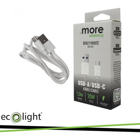 CAVO USB-A/USB-C BIANCO 1MT