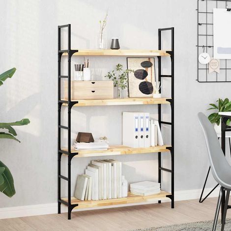 Schweberegale 4 Stk. 100x20x4 cm Massivholz Akazie Unbehandelt