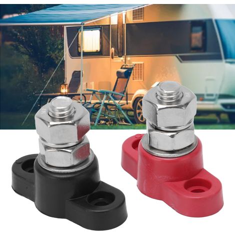 Bloc de distribution d'alimentation robuste avec bornes M8, installation facile pour bus et camions solaires 48V CC