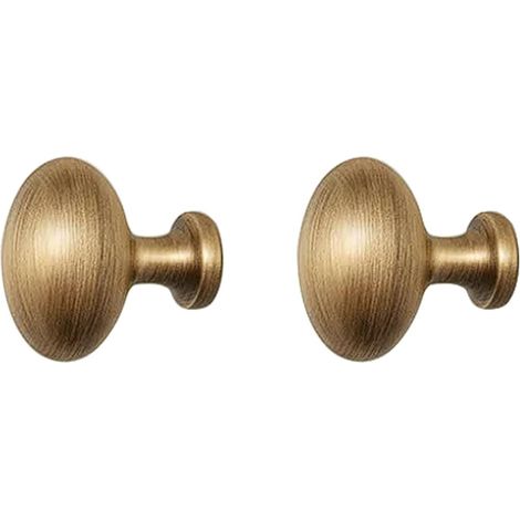 Poignée ronde en laiton, style rétro bronze antique, disponible (1/5)
