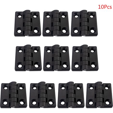 Set di 10 piccole cerniere nere per armadietti, cerniere in legno per portagioie e lavori artigianali.