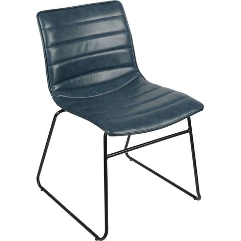 Chaise en métal design industriel BROOKLYN (1/3)