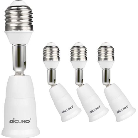 E27 à E27 Adaptateur de base 9.5CM Extension, Lot de 4 (1/5)