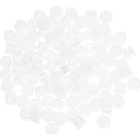 Lot de 100 butées rondes en plastique portes meubles (1/5)