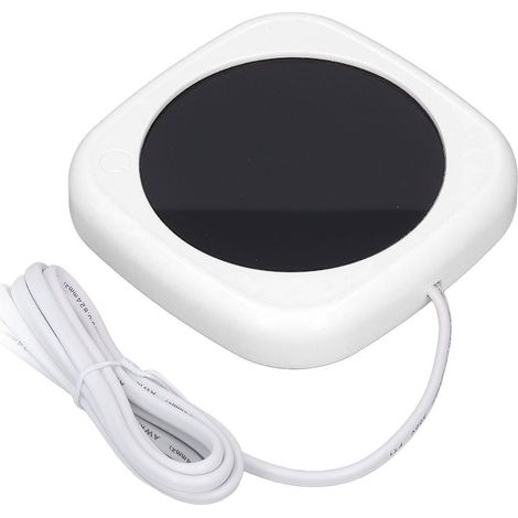 Chauffe-tasse à café avec arrêt automatique et température constante. Idéal pour le café, le thé au lait et le bureau à la maison. 220 V, blanc. (1/5)