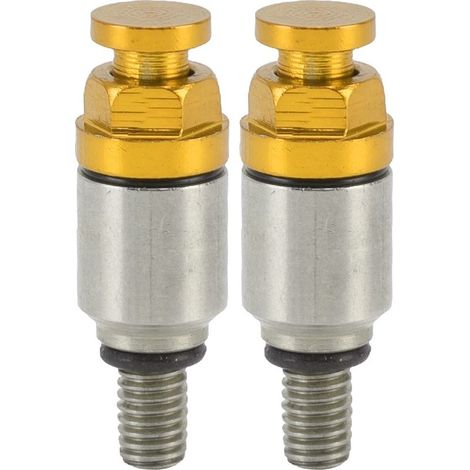 2 pieces M5x0.8 fork made of aluminum alloy purgeur of air valve of surpression of replacement for CRF150R CR125R CR250R CRF250R yellow