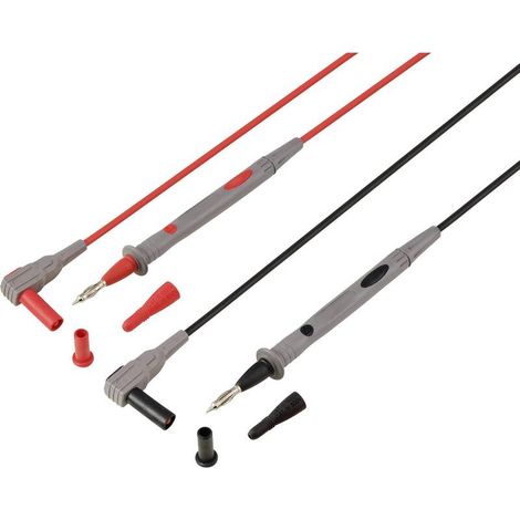 [GEBRAUCHT] B-Ware Voltcraft Sicherheits Messleitungs Set MS-4 1.2 m CAT IV 600 V Schwarz Leitung (1/2)