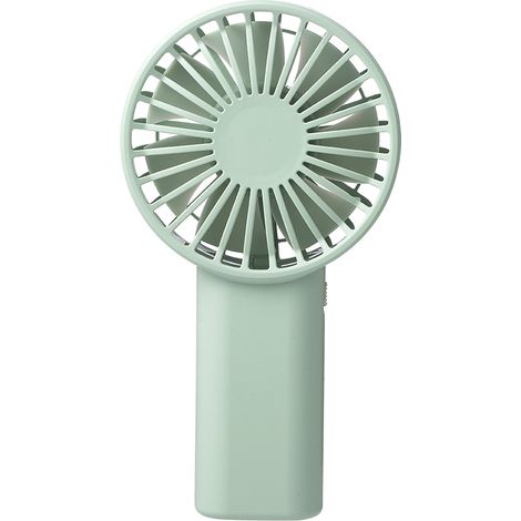 Mini ventilateur portable à piles (vert), convient à une utilisation intérieure et extérieure. (1/5)