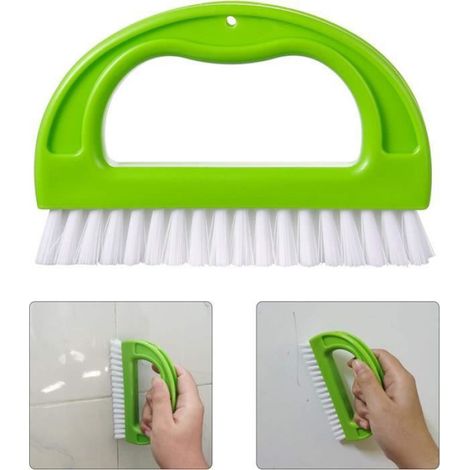 Brosse de nettoyage,3 en1 Brosse de Nettoyage pour Carrelage,Brosse pour Joints de Carrelage,Brosse de Nettoyage pour fenêtre (1/4)
