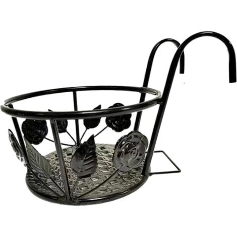 Rambarde mtallique pot de fleurs suspendu support mtallique pour (1/5)