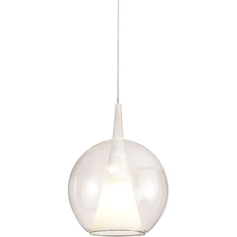 Suspension, Lampe suspendue Elsa Mantra Blanc en Verre, MANTRA (1/3)