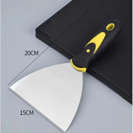 Spatola in stile americano, flessibile, per cemento lucidato, intonaco, applicazione precisa, pulita, angoli e bordi, strumento perfetto, spatola - 15 cm - 6" in acciaio inox, spatola per intonaco in 