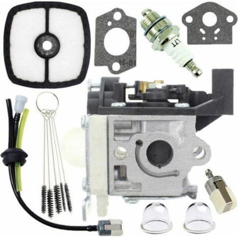 CARBURORTEUR CARB Reconstruction de tuyaux de Carburant et d'ampoules d'amorçage pour Zama RB-K94 Kit de carburateur Echo SRM-265 SRM-265ES Tondeleur (Color : Silver-1 Set Carburetor)