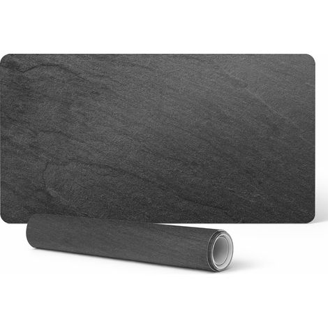 Alfombrilla decorativa de escritorio para trabajo y estudio, textura de piedra, 90x45 cm