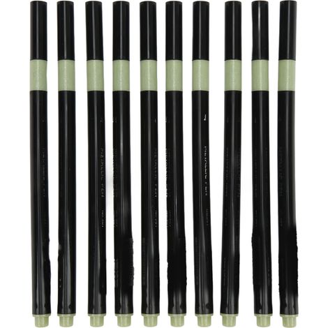 10 marqueurs métalliques à encre aqueuse vert clair, pointe ronde fine, sans odeur, pour pierre et céramique (1/5)