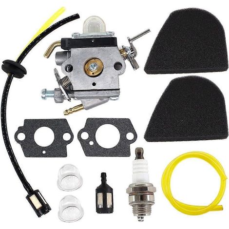 Carburateur pour débroussailleuse Husqvarna 545008097 129C 129L 129R 129LDX 129RJ 329L, filtre à air, kit de conduite de carburant, bougie d'allumage (1/5)