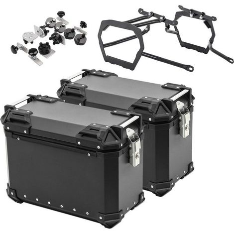 Valises laterales+supports pour Yamaha Tenere 700 / Rally 19-25 XW30 noir