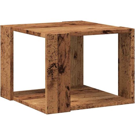 Maison Exclusive - Table basse vieux bois 40x40x30 cm bois d'ingénierie