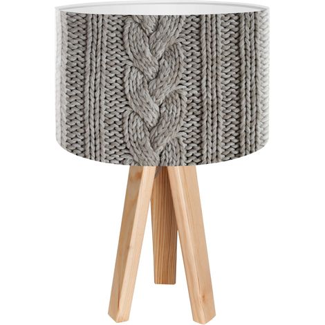 Lampe de chevet stamps foto-197 - Bois clair, blanc (1/3)