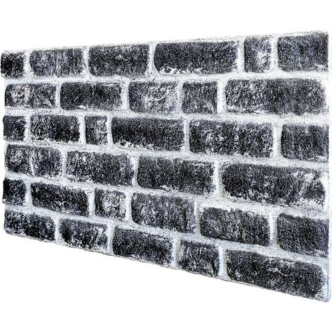 CARBON - panneau imitation brique en EPS résiné Dimension 100x50 cm épaisseur 2 cm