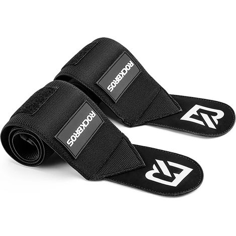 Fascia stabilizzatrice per polso sportiva, nera - 2 pezzi.