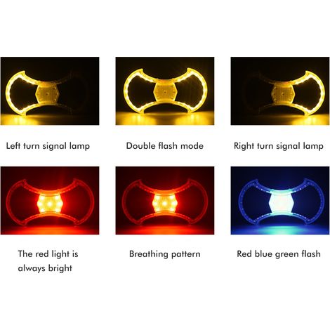 Phare Arrière Vélo Rechargeable avec Clignotants LED et Télécommande, Sécurité Nocturne pour Cyclistes (1/4)
