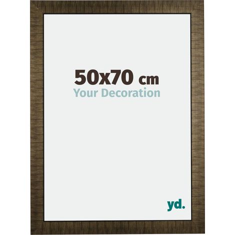 yd. - Cadre photo 50x70 - Champagne Brosse - Bois - Leeds (1/5)