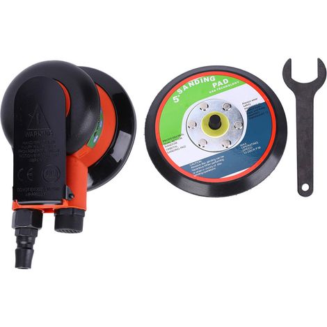 Ponceuse à air 5" pour polir voiture et marbre, outil pneumatique professionnel en alliage léger. (1/5)