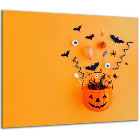 PIASTRA DI PROTEZIONE IN VETRO PER FORNELLO 60x52 HALLOWEEN (1/5)
