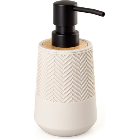 Seifenspender 250 ml AWD INTERIOR 1970 Hermosa beige schwarzer Bambus (1/4)