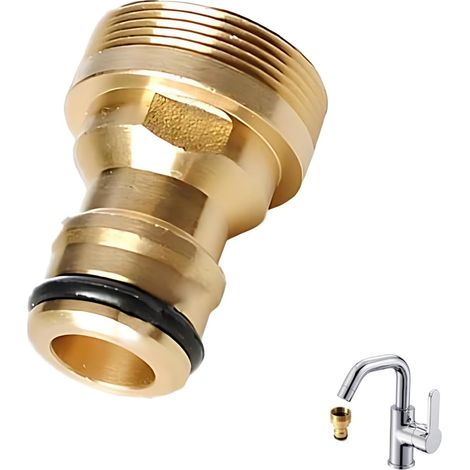 Adattatore universale per tubo da giardino per rubinetto da cucina, raccordo in ottone per rubinetto miscelatore (1/5)