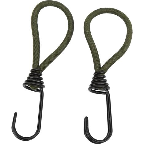 Boucle De Corde élastique De Tente 2 Pièces, Crochet De Tente Extérieure, Boucle De Corde élastique, Auvent, Corde De Traction Fixe, Piquets De Tente De Camping (1/5)