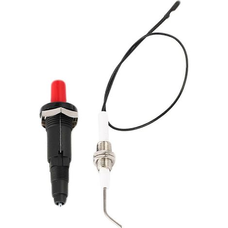 Kit d'allumage piézoélectrique à bouton-poussoir pour barbecue à gaz, avec prise filetée (1 pièce) (1/5)
