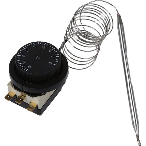 1 Interrupteur De Controle De La Temperature, Thermostat Capillaire 16A, Contact 1NC 1NO, Pour Moteur Electrique