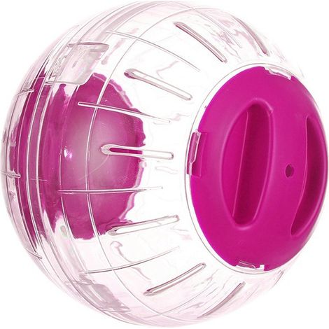 Roule D'exercice Pour Hamster - Boule En Plastique Pc Transparente - Jouet Interactif Pour Rongeurs - Diamètre 12.9 Cm (1/5)