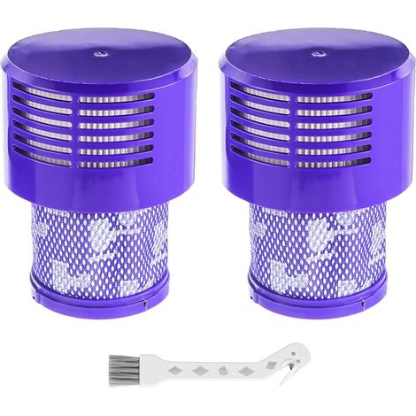 FOREHILL Lot de 2 Filtre pour Aspirateur Dyson V10 SV12, Filtre de rechange lavable pour Dyson V10 Cyclone Series, V10 Absolute Animal Motorhead Total Clean, SV12, Remplace la Pice V10 969082-01 (1/5)