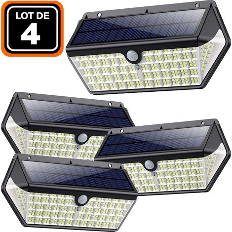 4ER-PACK SOLARSTRAHLER BEWEGUNGSMELDER 266 ST. LED 2500 LUMEN (1/5)