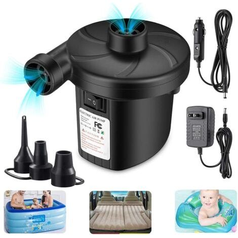 Pompe à air pour matelas gonflable, pompe à matelas gonflable, gonfleur rapide, pompe à air, parfaite pour le camping en plein air, les bateaux, les structures gonflables, les piscines, les jouets aqu (1/4)