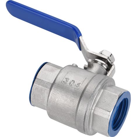Robinet à boisseau sphérique femelle 3/4" NPT, acier inoxydable 304, passage intégral, deux pièces, 1000 WOG, vanne à bille pour plomberie et irrigation. (1/5)