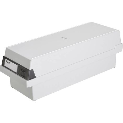 HAN Karteikasten 957-11 DIN A7 quer max. 1300Karten PS lichtgrau (1/3)