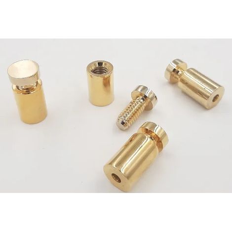 DISTANZIALE TARGHE D.13 H.19 mm ORO LUCIDO -PROMO- (1/3)