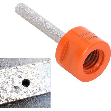 Fraise à braser 5/8-11" pour granit, quartz, marbre, carrelage, finition des bords, agrandissement des trous, fraiseuse, fraise 8 mm (1/5)