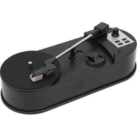 1 Tourne-disque autonome, conversion MP3 intégrée, sortie audio 3,5 mm, USB 2.0, pour vinyles vintage et déplacement