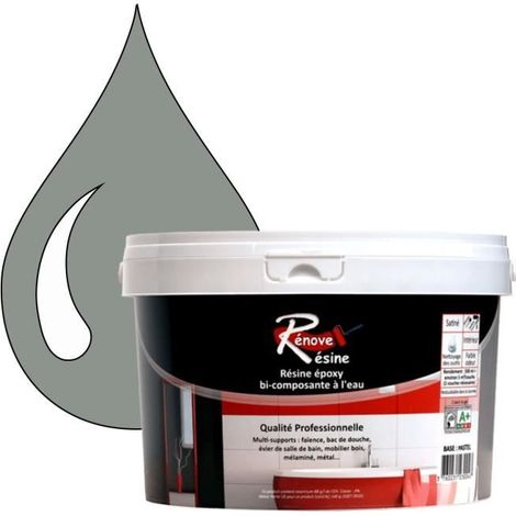 Peinture Résine 0.5L - Multisupport RAL 7042 - Gris signalisation A - Mat - Étanche